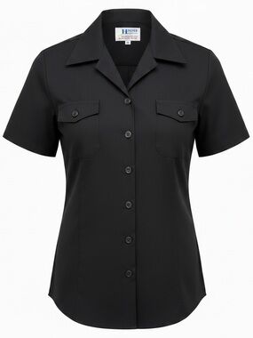 USNA Female Working Blues Short-Sleeve Button Down Shirt